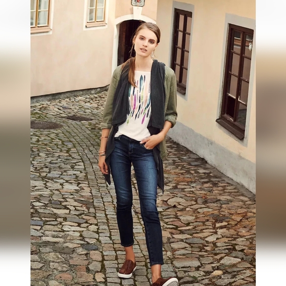 Anthropologie Hei Hei Moss Green Cascade Anorak Jacket XS Y2K - Picture 2 of 9